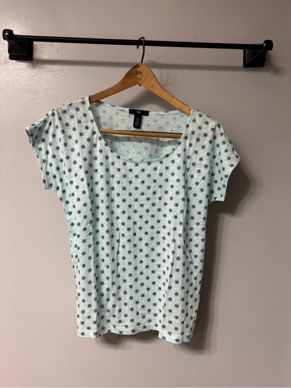 Printed Short Sleeve Top Tee XS